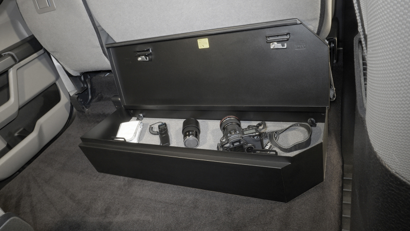 Ford F-150 Underseat Lockbox - Rear - Tuffy Products - 2/3 Length with Keyed Lock - `15-`24
